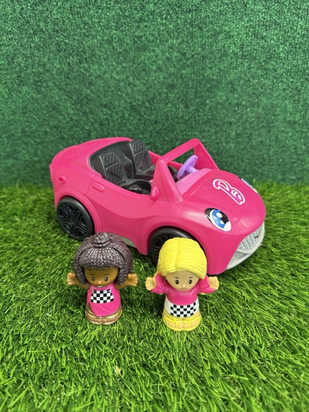 Fisher-Price Little People Barbie and Friends Racing Convertible Toy Talking Car
